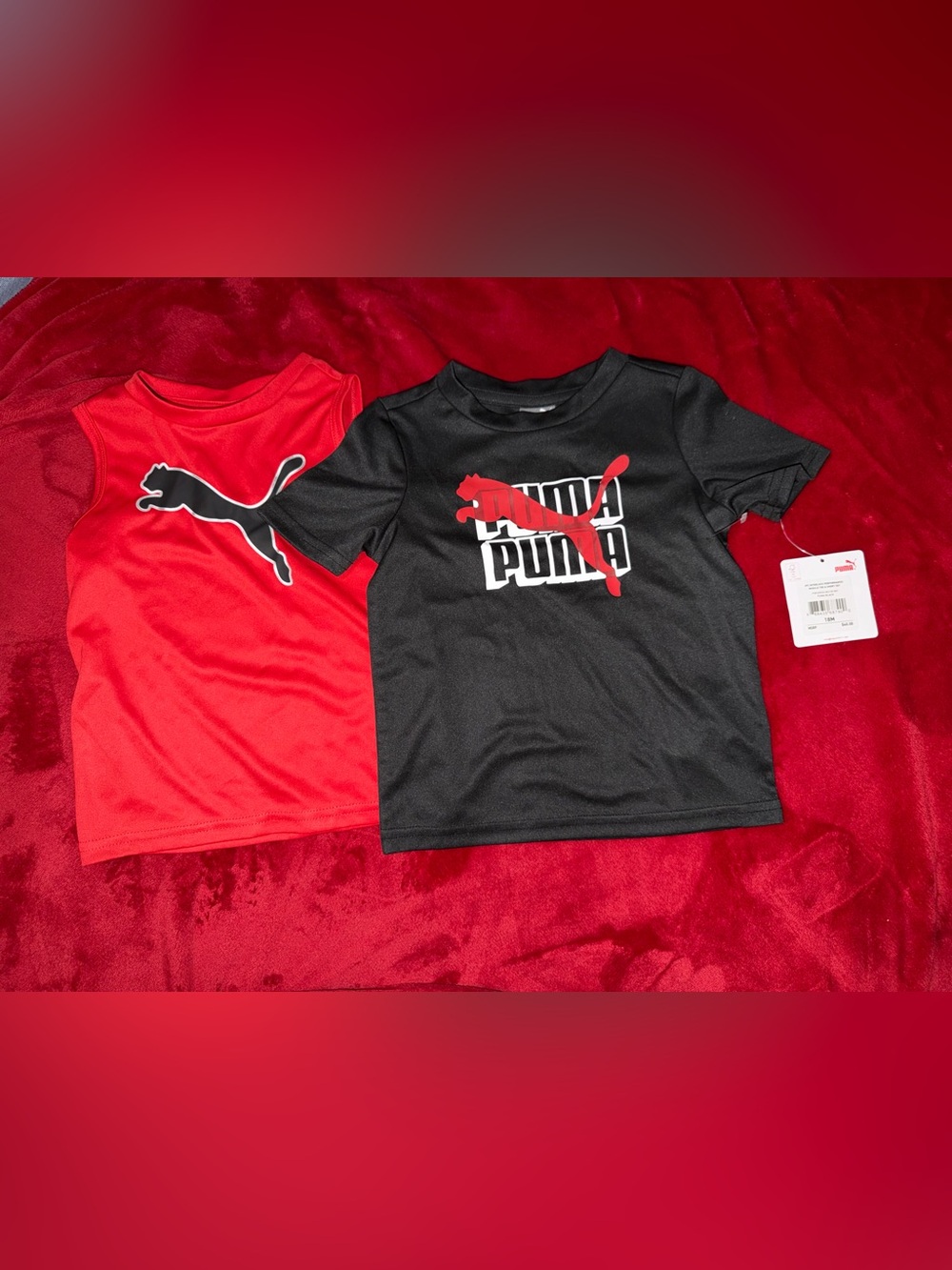 Puma Boys Black Tee/Tank